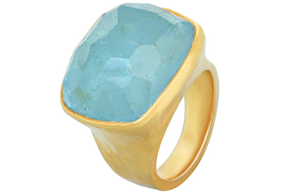 Pebble Aquamarine Ring
