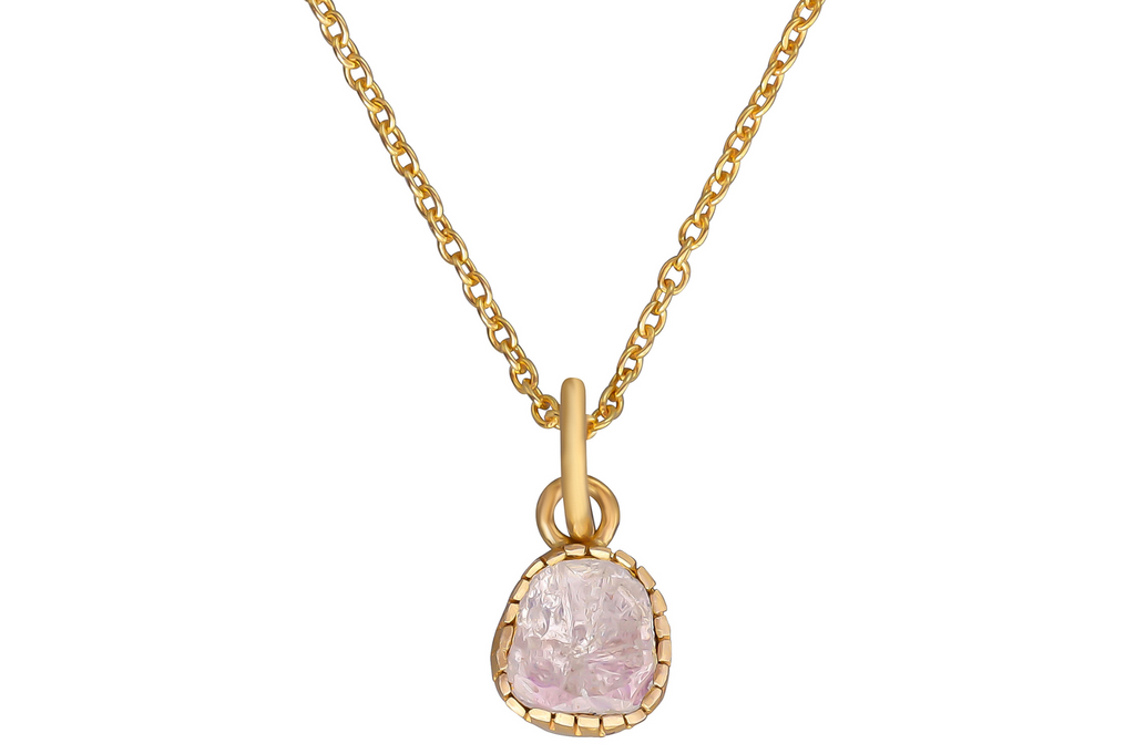 Single Polki Diamond Pendant Necklace