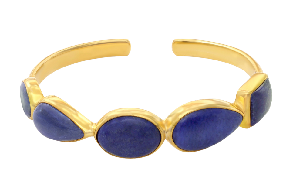 Audrey Lapis Lazuli Cuff Bracelet