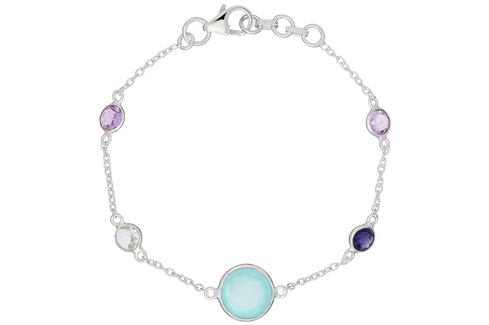 Sofia Silver Gemstone Bracelet