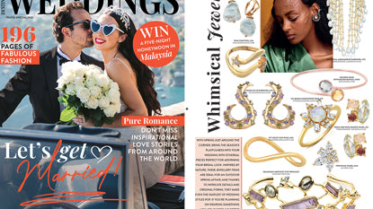 Pomegranate Earrings Feature In Destination Weddings Magazine