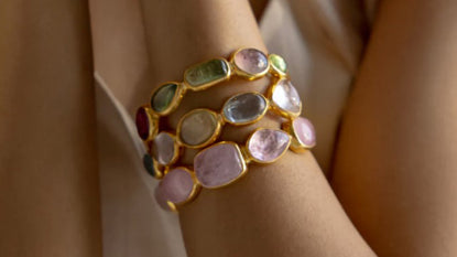 Stunning New Gemstone Cuff Bracelets From Pomegranate London