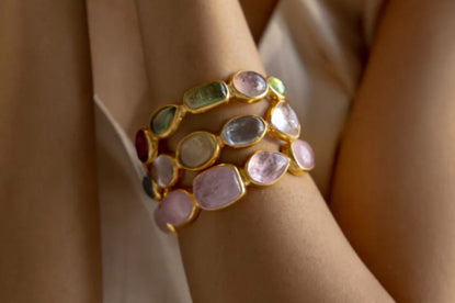 Stunning New Gemstone Cuff Bracelets From Pomegranate London
