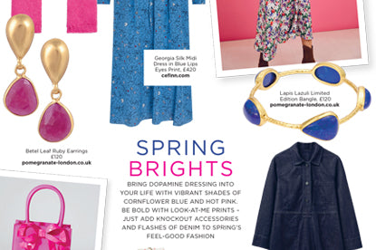 Pomegranate Jewellery Featured In Wildflower Magazine Spring 2023