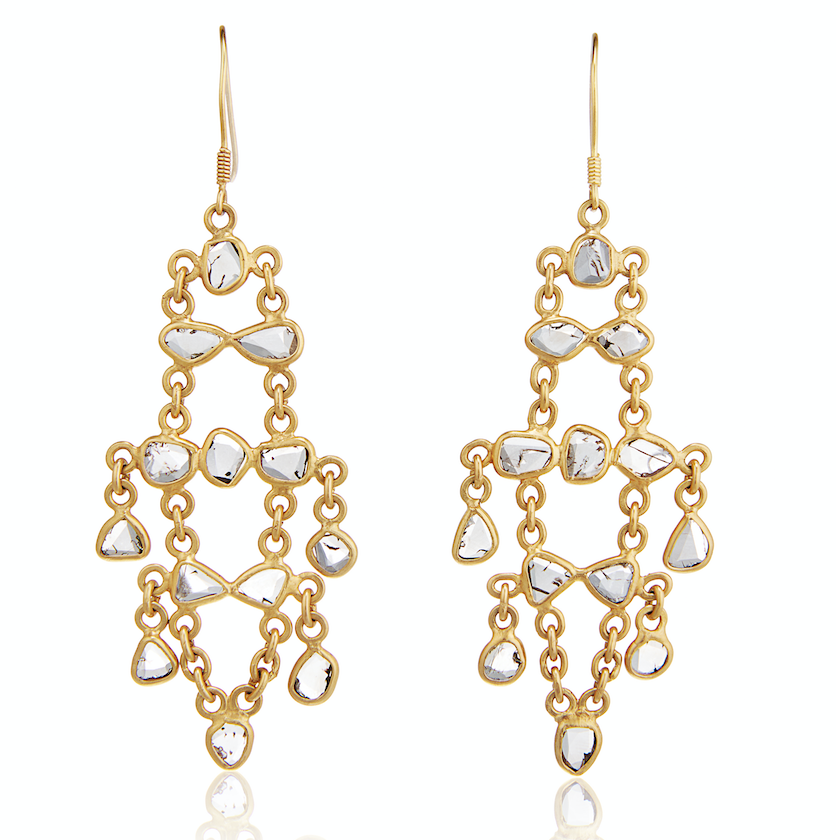 Fine gold earrings