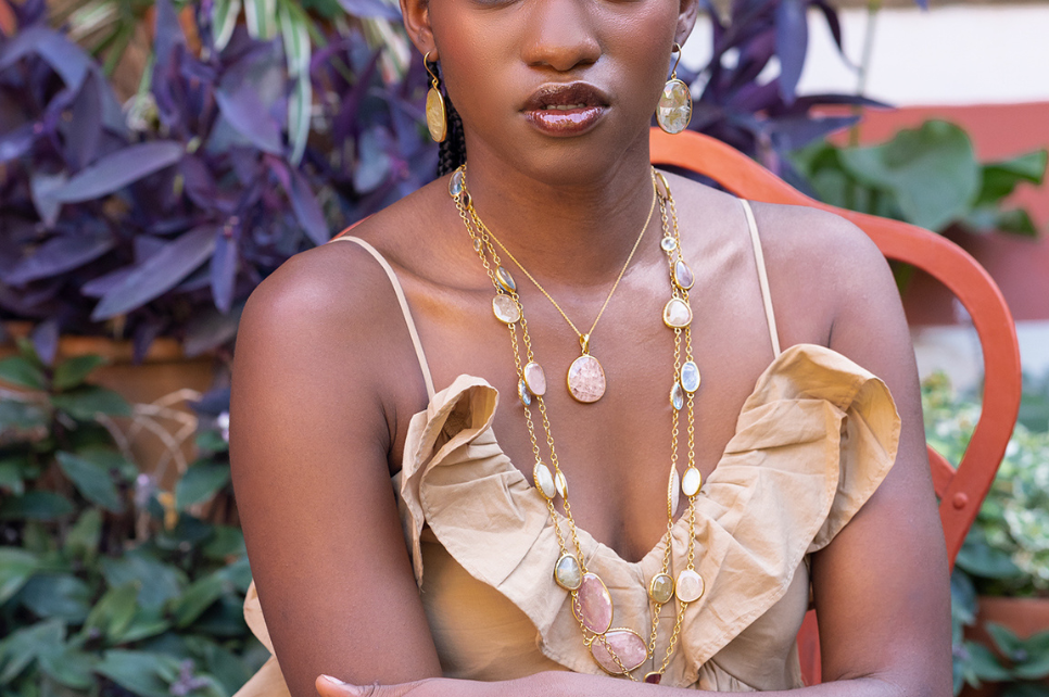Long Gemstone Necklaces