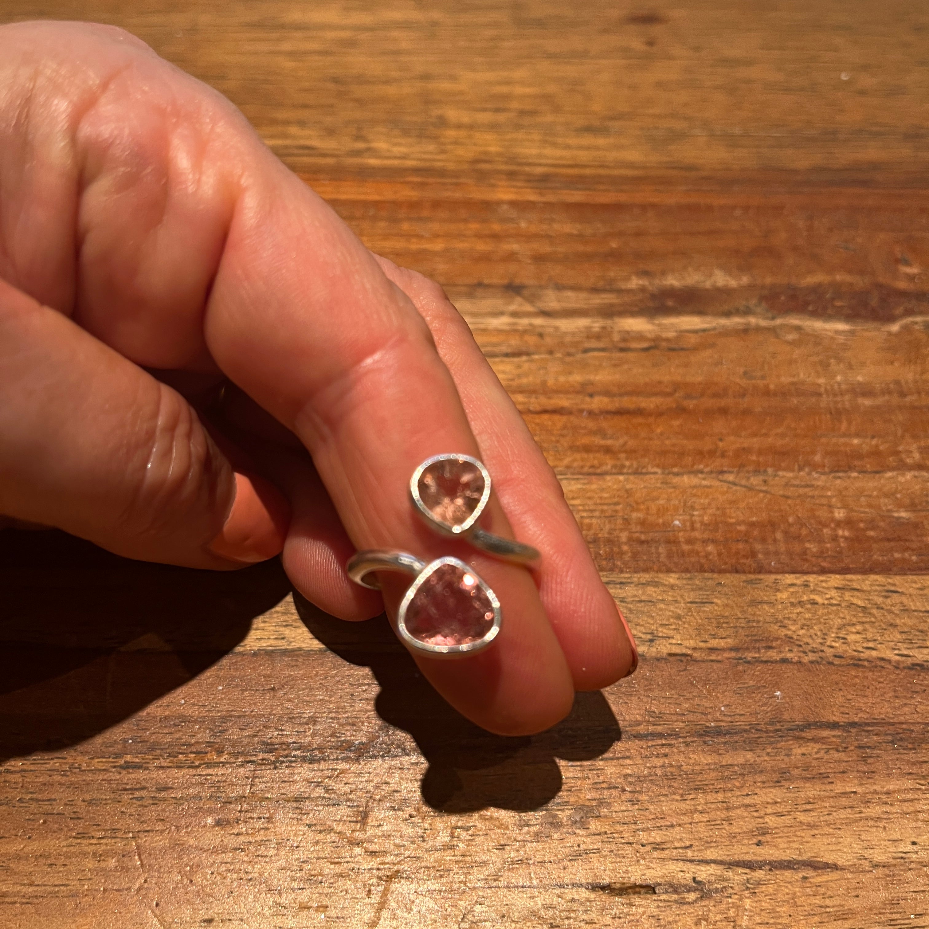 Athena Double Pink Tourmaline Ring