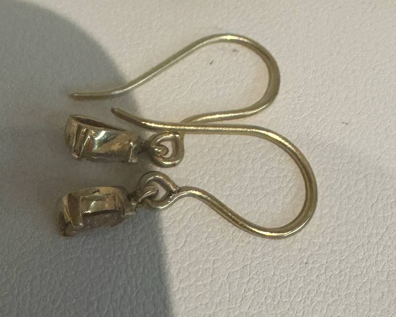 Fine Gold & Diamond Charm Drop Earrings
