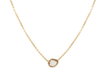 Aasha Fine Gold & Diamond Slice Necklace