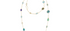 Agra Fluorite, Pearl & Tanzanite Long Gemstone Necklace