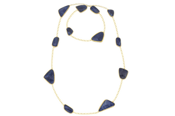 Agra Blue Sapphire Long Necklace