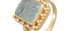 Ajmer Carved Aquamarine Ring