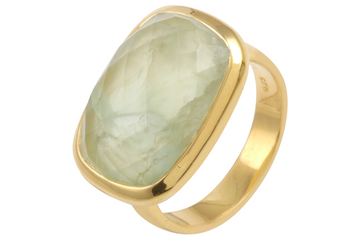 Alessandra Prehnite Gemstone Ring