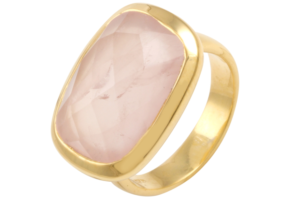 Alessandra Rose Quartz Ring