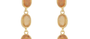 Amber Tourmaline Triple Drop Earrings