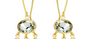 Jellyfish Baby Green Amethyst Earrings