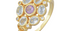 Posie Blue Topaz & Amethyst Ring