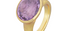 India Amethyst Oval Gemstone Ring
