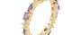 Zoe Amethyst, Iolite & Blue Topaz Eternity Ring