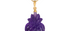 Carved Amethyst Pineapple Pendant Necklace
