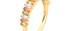 Amie Blue Topaz & Peridot Demi Eternity Ring