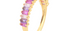 Amie Rose Quartz & Amethyst Demi Eternity Ring