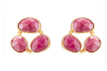 Anna Ruby Stud Earrings