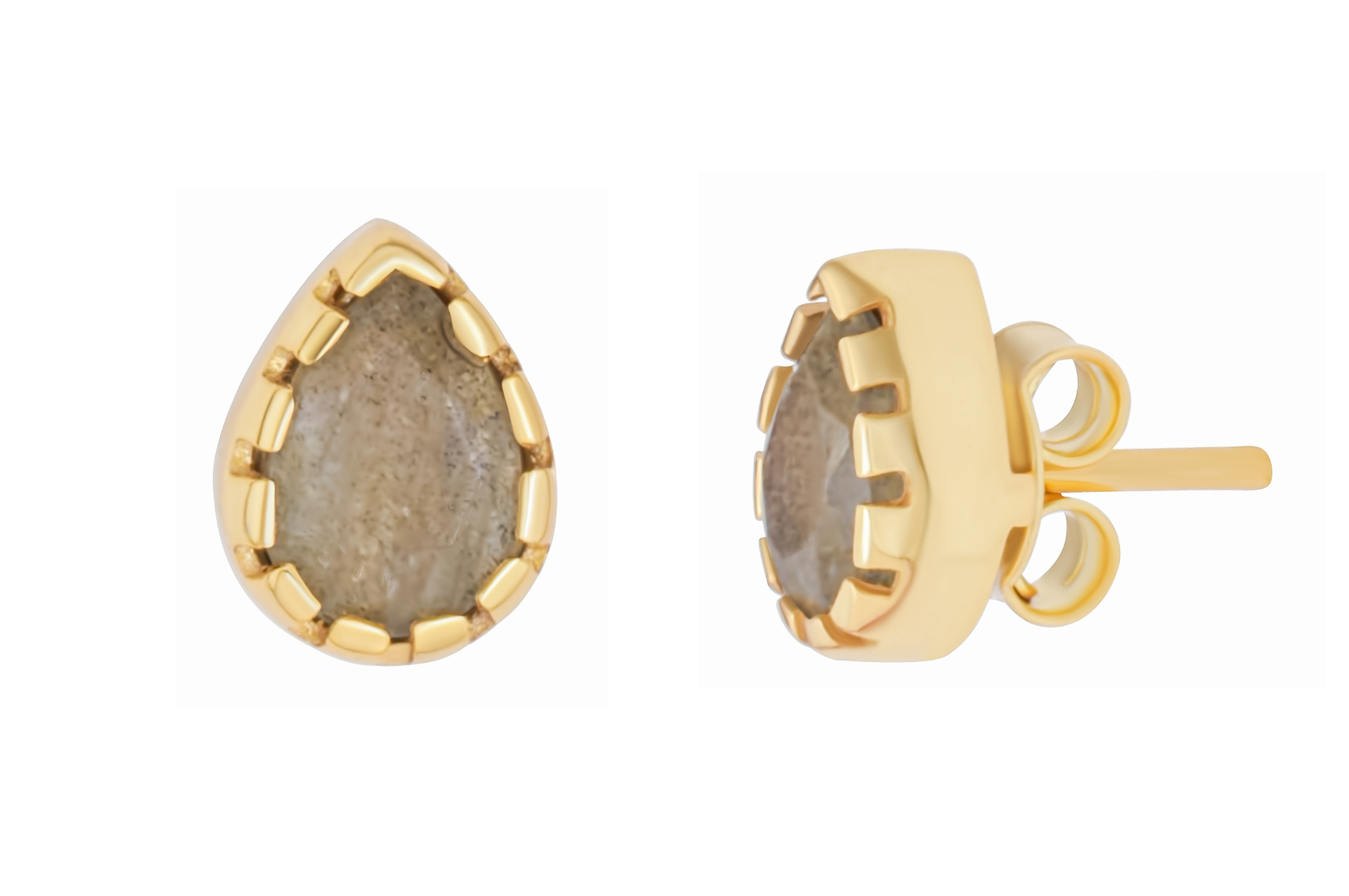 Antonia Labradorite Stud Earrings