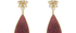 Anu Crystal & Carved Pink Tourmaline Drop Earrings