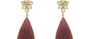 Anu Crystal & Carved Pink Tourmaline Drop Earrings
