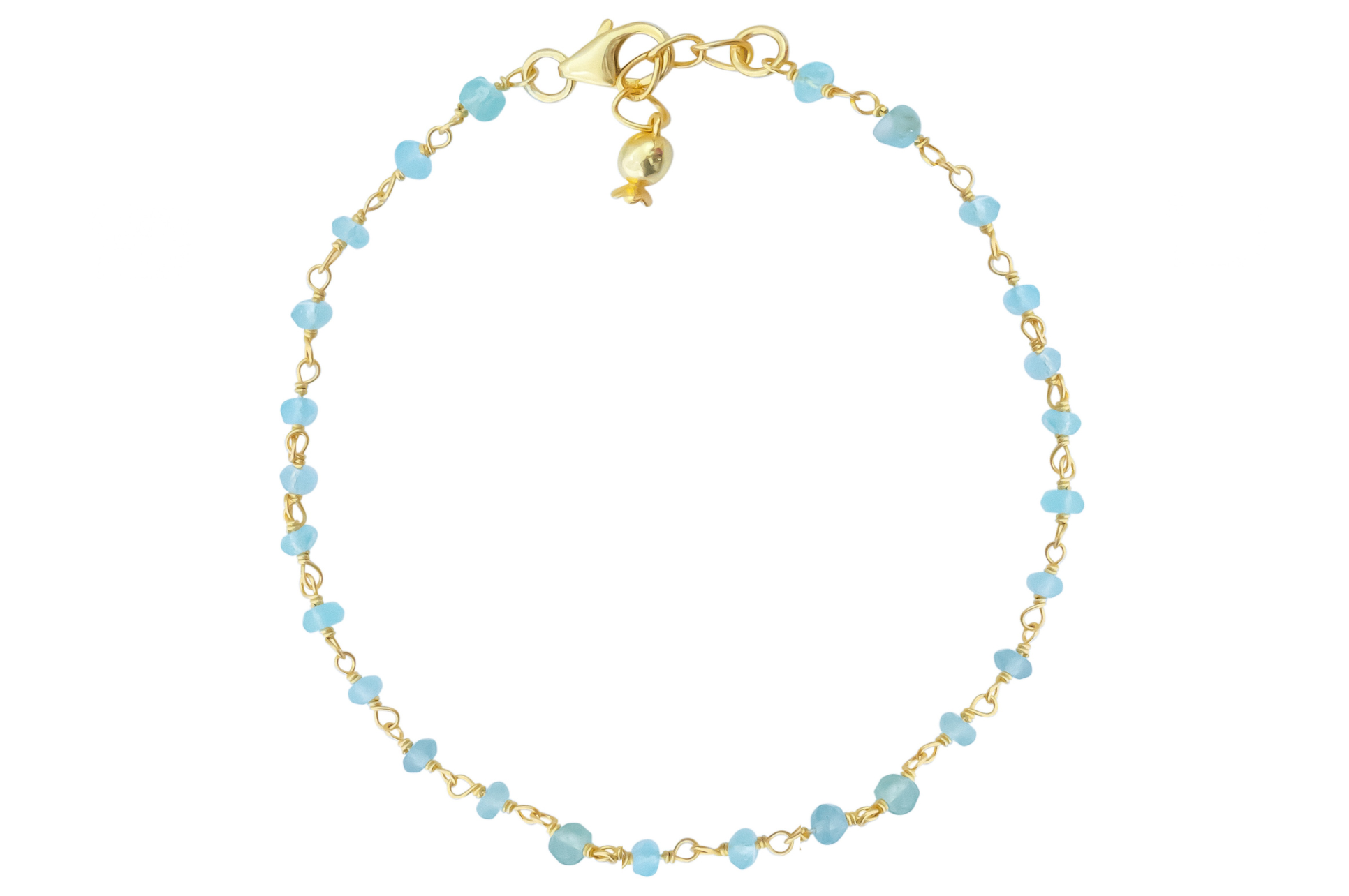 Apatite Bead Rosary Bracelet