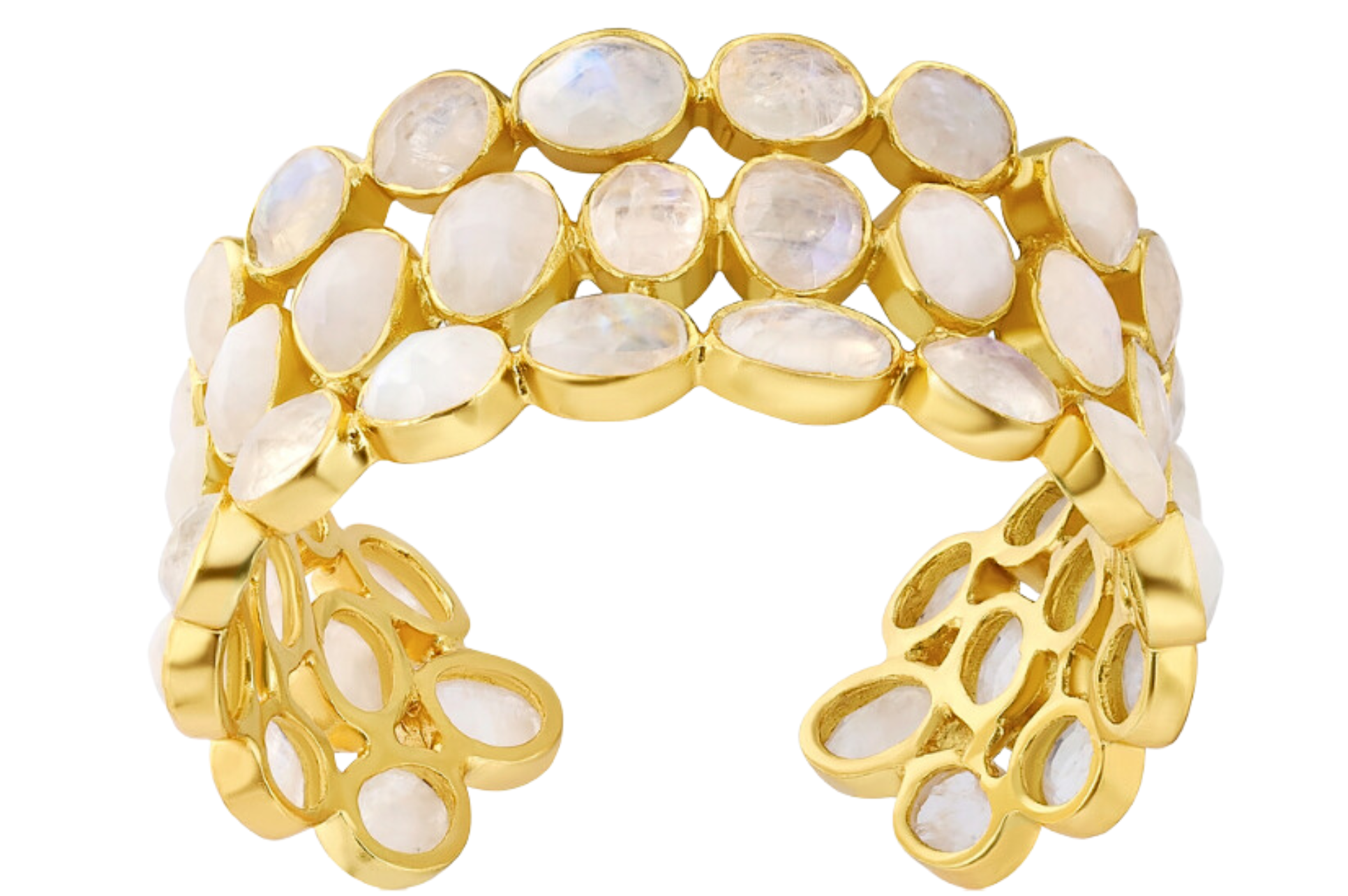 Aphrodite Moonstone Cuff Bracelet