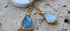 Sikar Pear Shaped Aquamarine Pendant Necklace