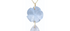 Carved Aquamarine Flower And Rock Crystal Pendant