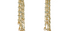 Fine Gold Waterfall Earrings With Aquamarine And Pearl