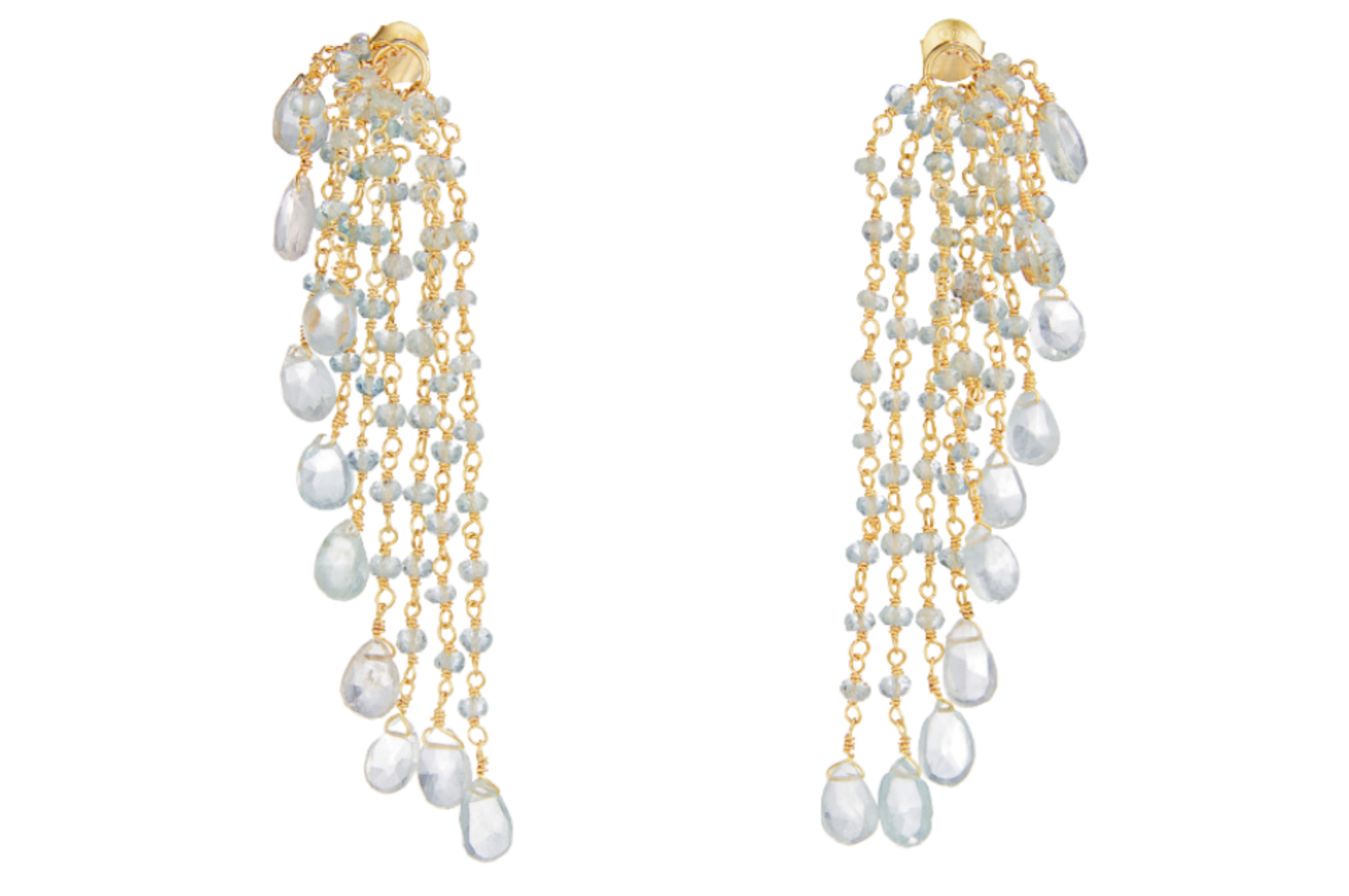 Waterfall Aquamarine Earrings