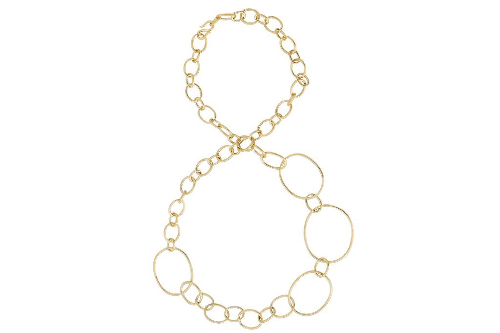 Asymmetric Link Chain Necklace