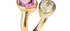 Athena Morganite & Green Beryl Ring