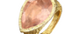 Ayla Pear Shaped Rose Quartz Ring