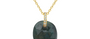 Fine Gold Bahia Green Tourmaline & Diamond Pendant Necklace