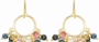 Cora Tourmaline Circle Earrings