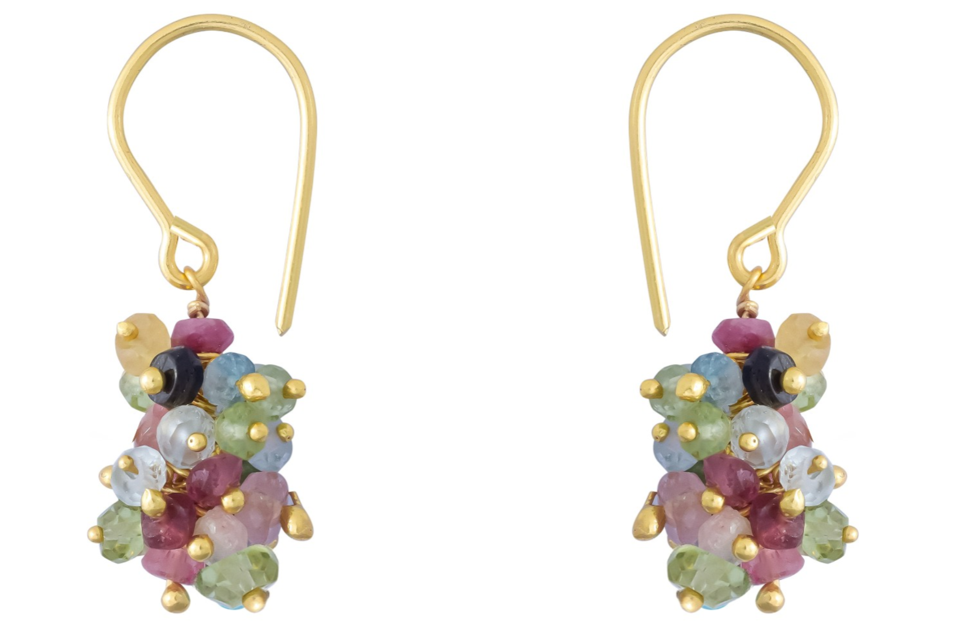 Charlotte Tourmaline Beaded Drop Earrings