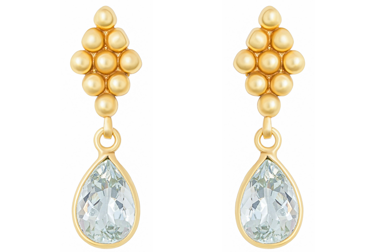 Bettina Aquamarine Drop Earrings