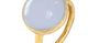 Pebble Blue Chalcedony Limited Edition Ring