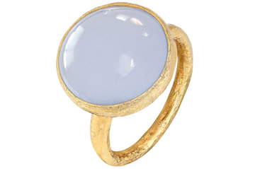 Pebble Blue Chalcedony Limited Edition Ring