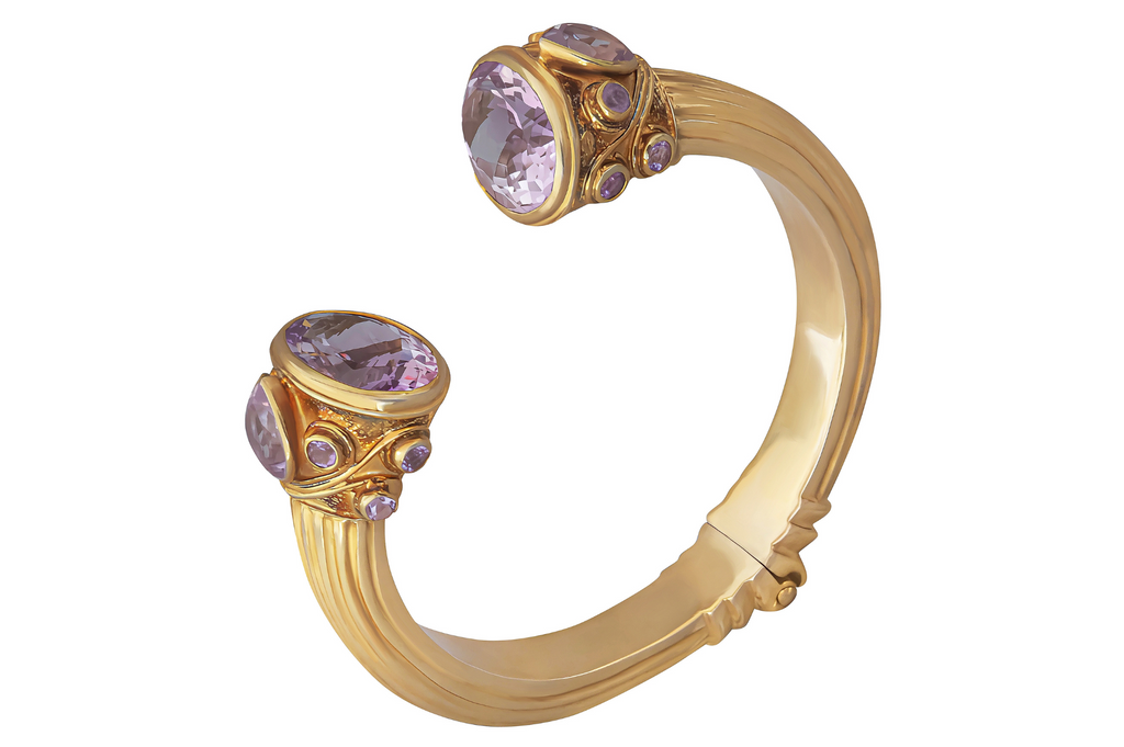 Bombay Amethyst Cuff Bracelet
