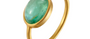 Bonbon Green Tourmaline Cabochon Ring