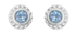 Sunbeam Silver Blue Topaz Stud Earrings