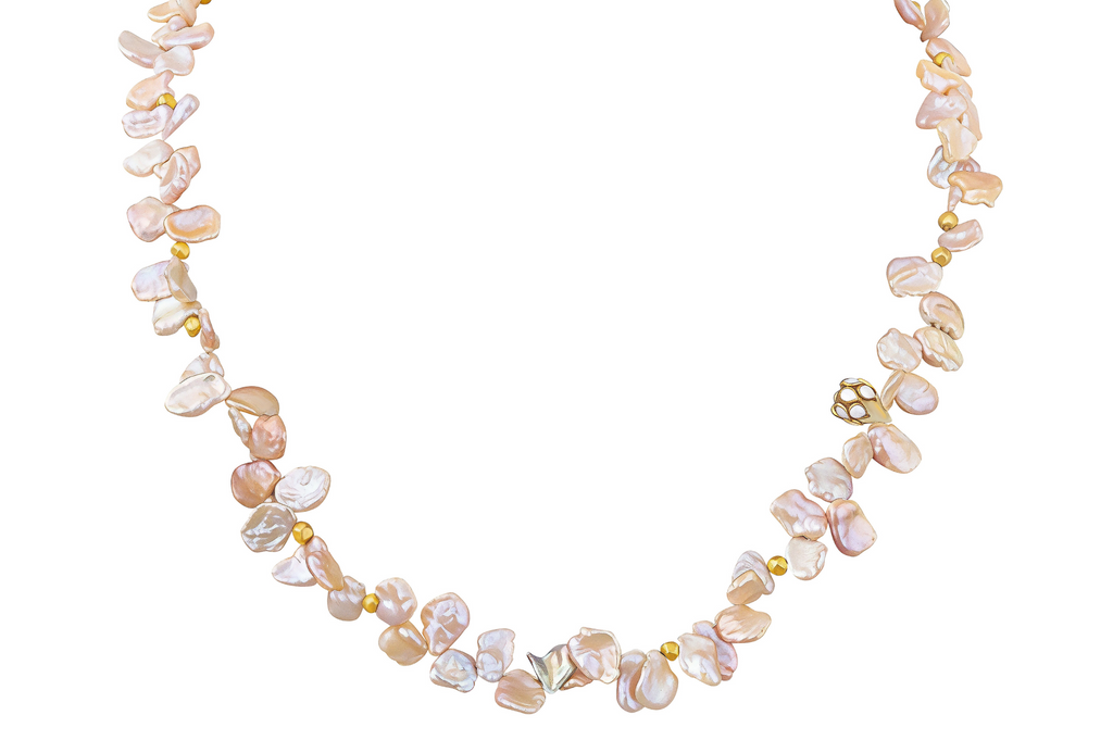 Butterfly Pearl Gemstone Necklace
