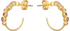 Capri Pink Tourmaline Hoop Earrings